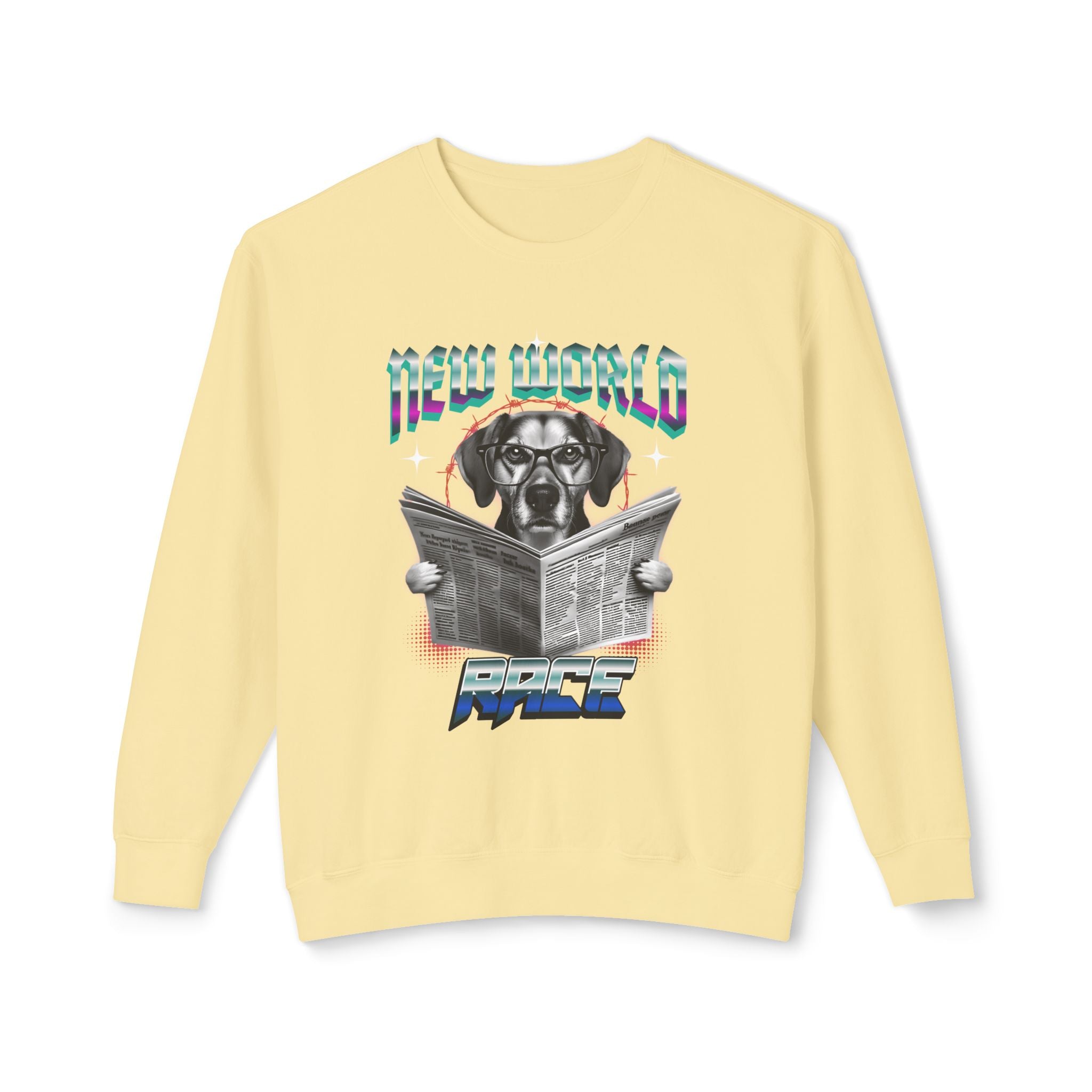 Pawdul Hot Design Lightweight Crewneck Sweatshirt — Cute Paw Print Graphic