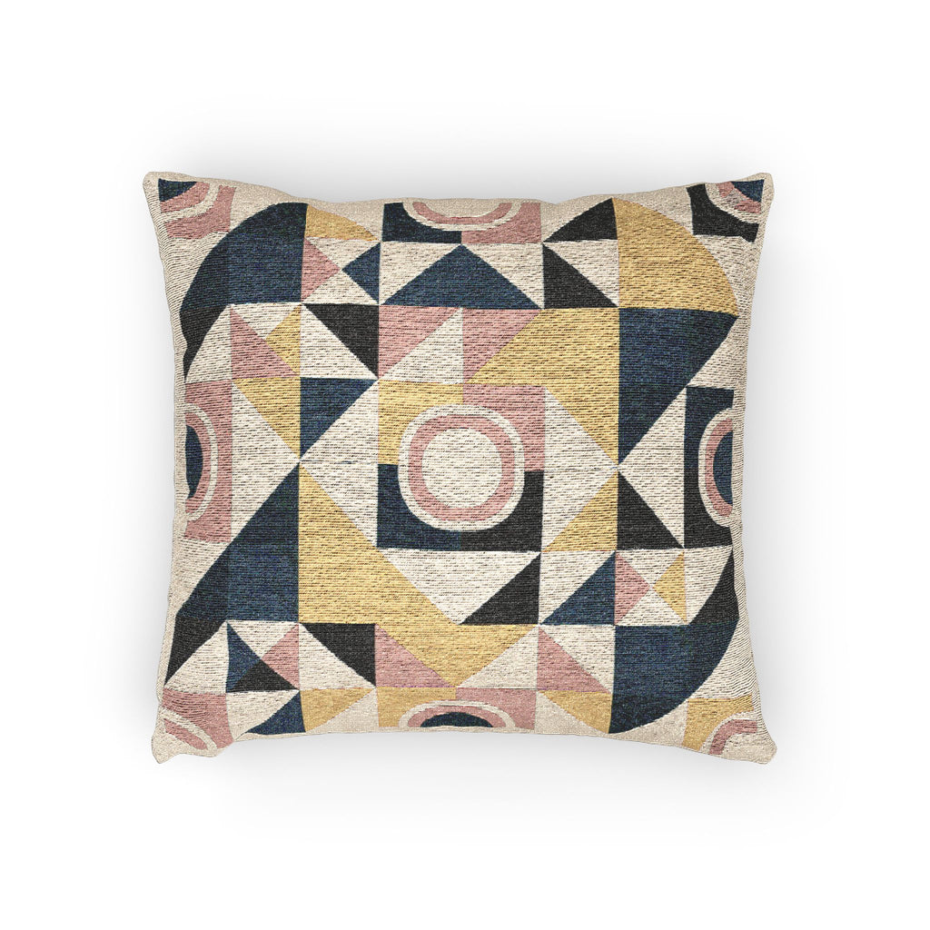 Geometric Woven Pillow Cover Mid-Century Modern Accent Cushion