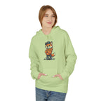 Fox Cartoon Hoodie Cute Red Fox Illustration Pullover