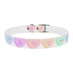 Valentine Conversation Heart Dog Collar Cute AF & Be Mine Pet Collar
