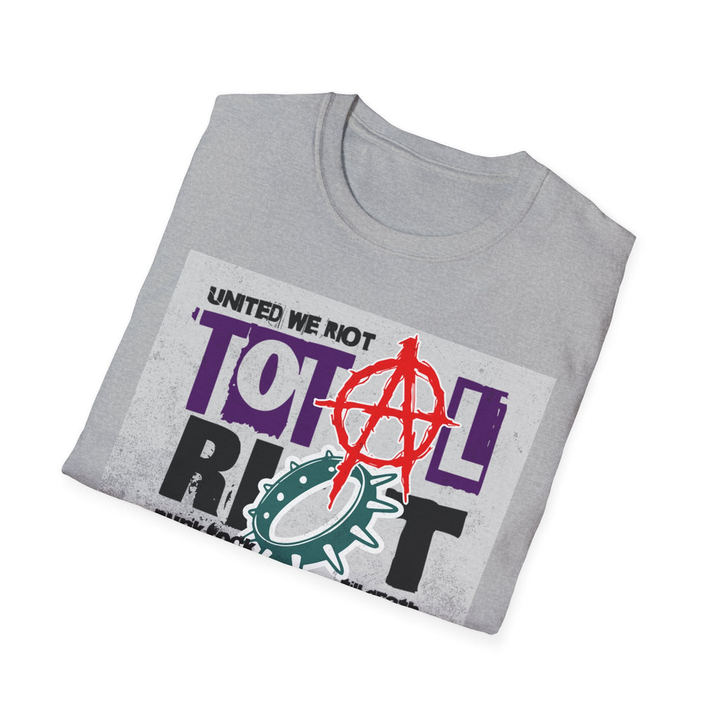 Total Riot Graphic T-Shirt — "United We Riot" Punk Anarchy Tee