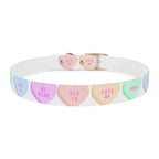 Valentine Conversation Heart Dog Collar Cute AF & Be Mine Pet Collar