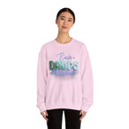 Rain Drops Crewneck Sweatshirt – Pastel Watercolor Raindrop
