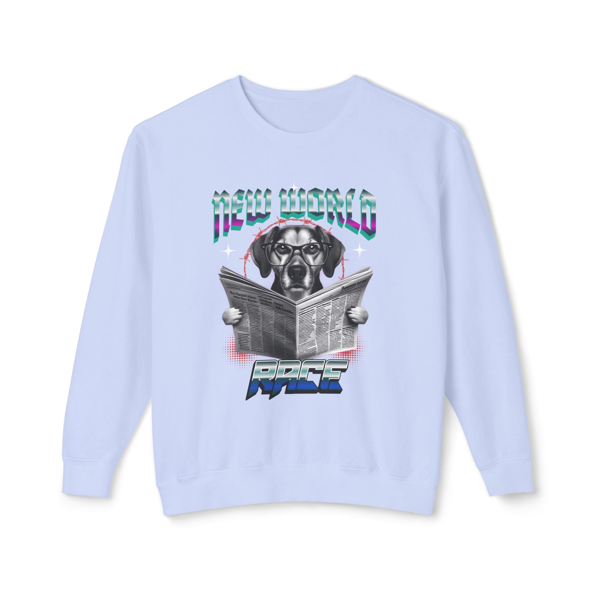 Pawdul Hot Design Lightweight Crewneck Sweatshirt — Cute Paw Print Graphic