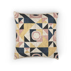 Geometric Woven Pillow Cover Mid-Century Modern Accent Cushion