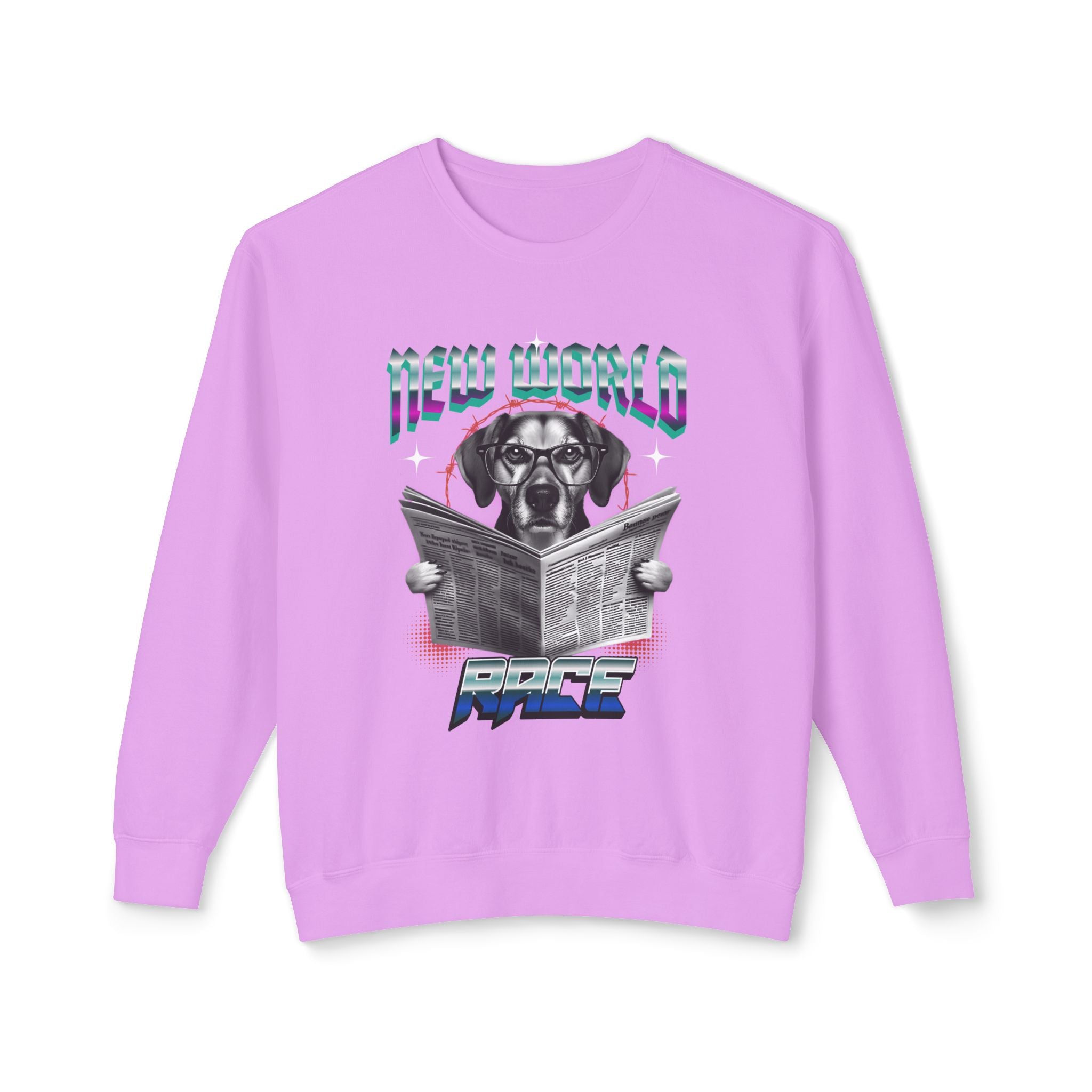 Pawdul Hot Design Lightweight Crewneck Sweatshirt — Cute Paw Print Graphic