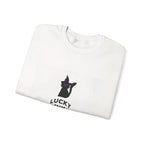 Lucky Ink Tattoo Studio Crewneck Sweatshirt — Black Cat Logo Tee