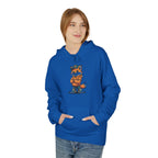 Fox Cartoon Hoodie Cute Red Fox Illustration Pullover