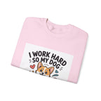 Dog Lover Sweatshirt - “I Work Hard So My Dog Can Have a Better Life” Cute Corgi Crewneck