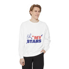 Oh My Stars Sweatshirt Patriotic USA Flag Graphic