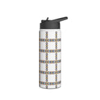 Insulated Stainless Water Bottle Colorful Geometric Tile Pattern